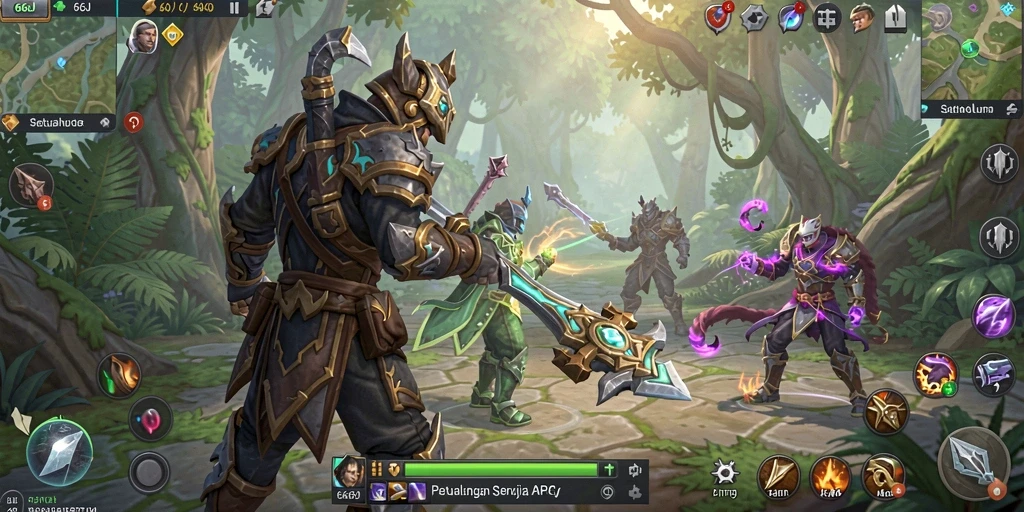 Tampilan gameplay seru dari 666J yang penuh aksi dan petualangan.