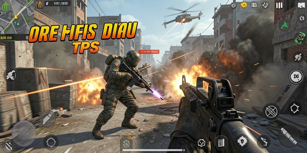 Screenshot dari gameplay 9939 menampilkan aksi pertempuran yang intens.