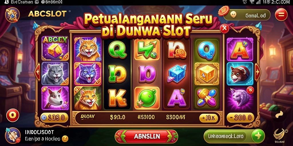 Screenshot menampilkan gameplay seru dan grafik menarik dalam ABCSLOT.