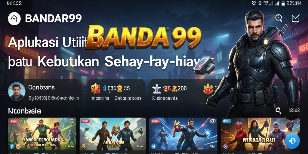 Tampilan utama BANDAR99 yang menunjukkan fitur Utility yang intuitif.