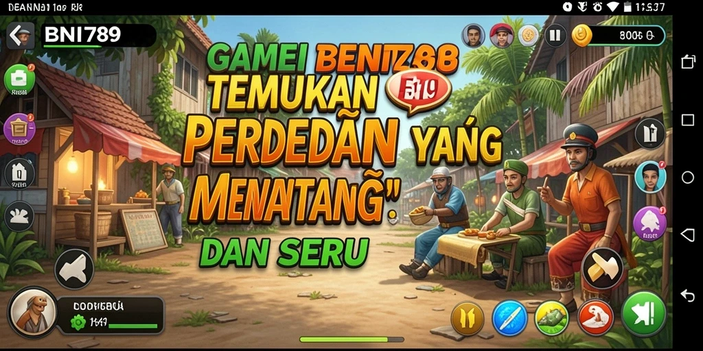 Screenshot gameplay BNI789 yang menunjukkan tantangan menemukan perbedaan.