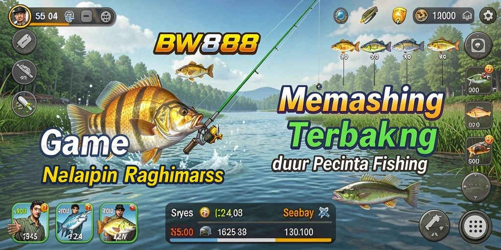 Screenshot BW888 menampilkan gameplay memancing yang seru dan menantang.