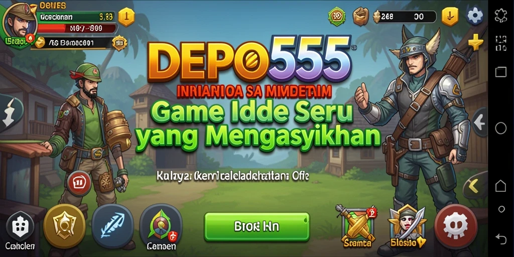 Tampilan gameplay DEPO555 yang mengasyikkan dan mengundang.