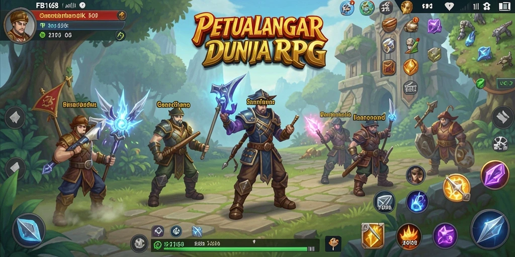 Tampilan beraksi dari gameplay FB168 yang mendebarkan.