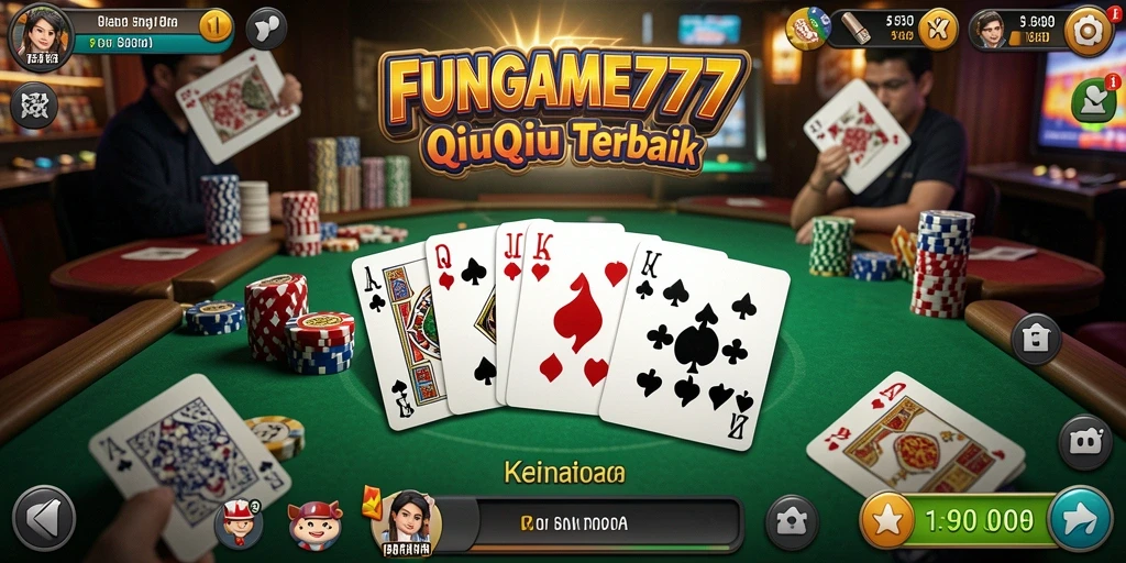 Gameplay QiuQiu yang seru dan interaktif di FUNGAME777.