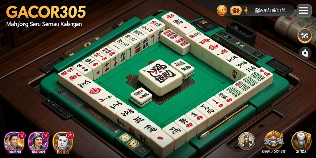 Tangkapan layar gameplay GACOR305 dengan visual menarik Mahjong.