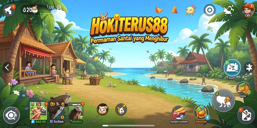 Tangkapan layar gameplay HOKITERUS88 menampilkan keseruan level yang beragam.