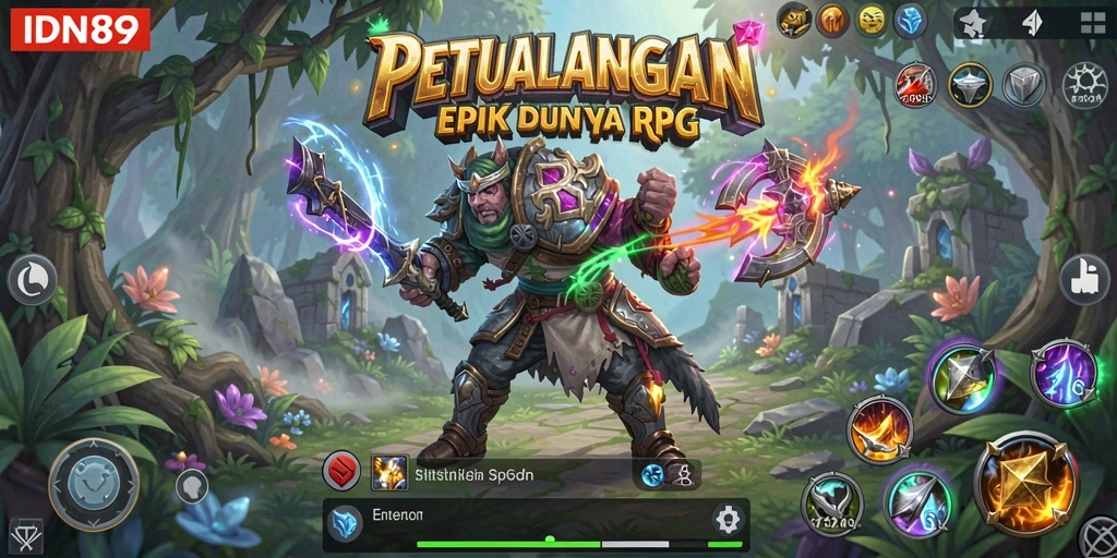 Screenshot menampilkan aksi pertempuran mendebarkan dalam IDN89.