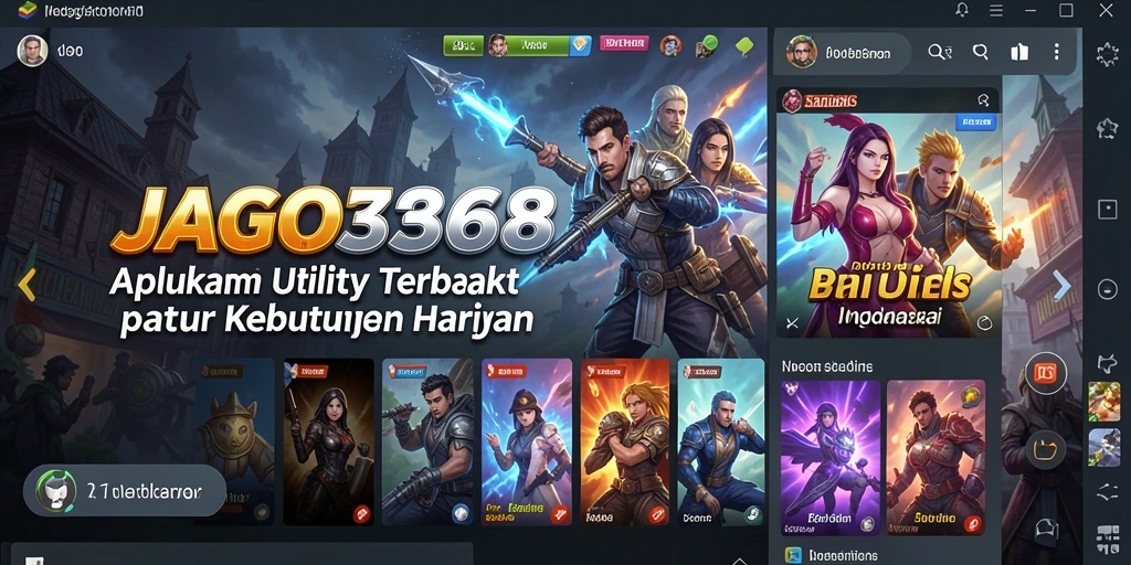 Tampilan utama JAGO368 dengan fitur-fitur canggih.