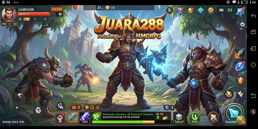 Tangkapan layar gameplay JUARA288 yang penuh aksi di dunia MMORPG.