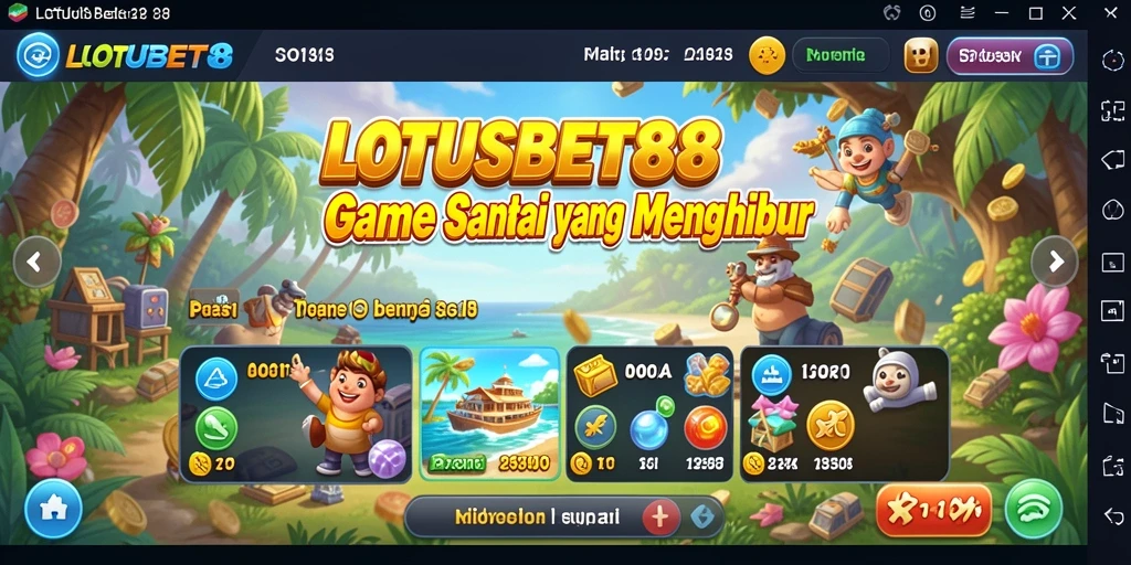 Tangkapan layar gameplay LOTUSBET88 menampilkan aksi seru dalam game Casual.