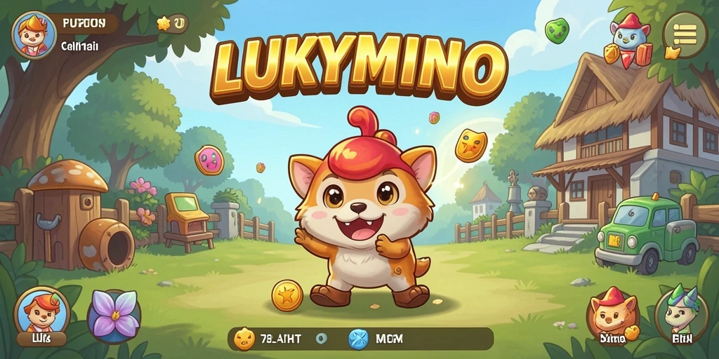 Tangkapan layar menunjukkan momen seru dalam gameplay LUKYMINO.