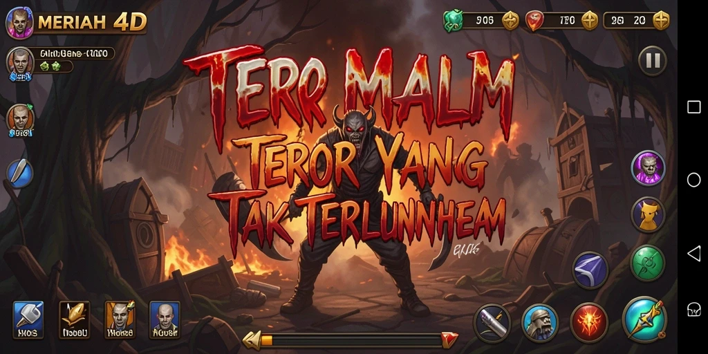 Tampilan gameplay MERIAH4D yang penuh ketegangan dan teror.