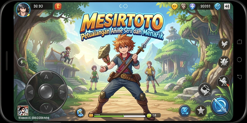 Gameplay seru MESIRTOTO dengan karakter anime yang menakjubkan.