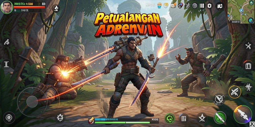 Tampilan gameplay MPO76 yang seru dan menantang di dunia petualangan.