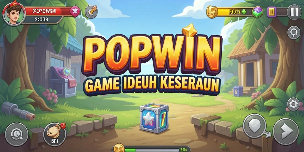 Tampilan gameplay yang ceria dan menarik di POPWIN.