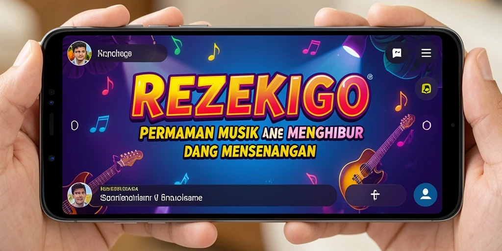 Tangkapan layar dari gameplay seru REZEKIGO yang penuh musik.