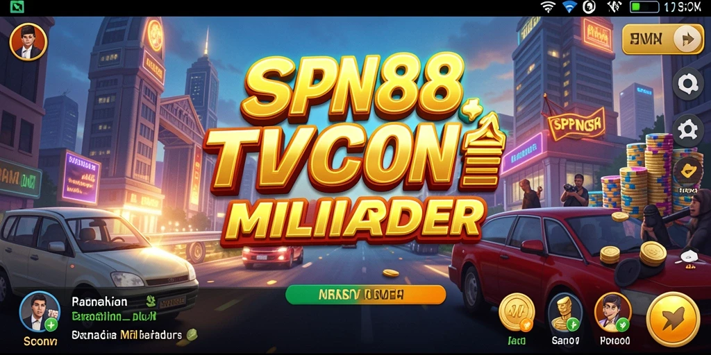 Tampilan gameplay SPN88 yang menampilkan keseruan membangun bisnis Tycoon.