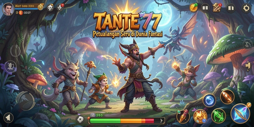 Tangkapan layar TANTE777 menampilkan aksi seru dalam permainan petualangan.