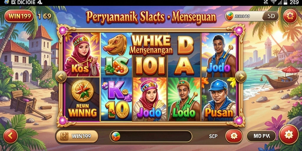 Gameplay Slot WIN199 yang menarik dan penuh warna.